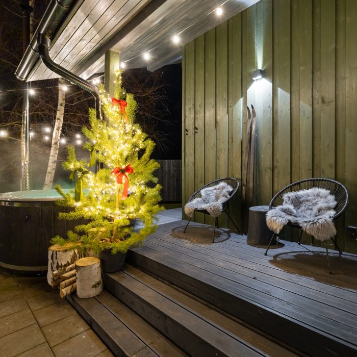 holiday home with hot tub