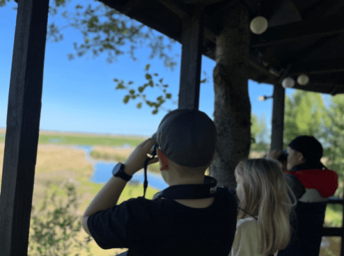 Schoolchildren's nature excursions in spring and autumn